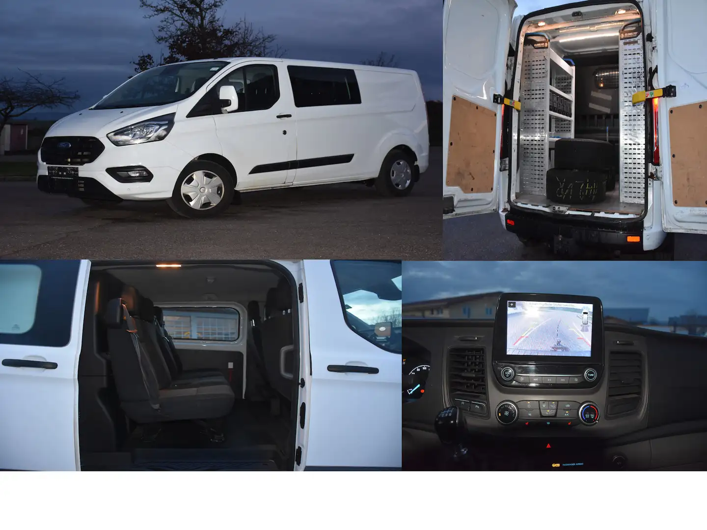 Ford Transit Custom 340 L2 Trend/DoKa/6Sitze/VOLL/AHK Blanc - 1