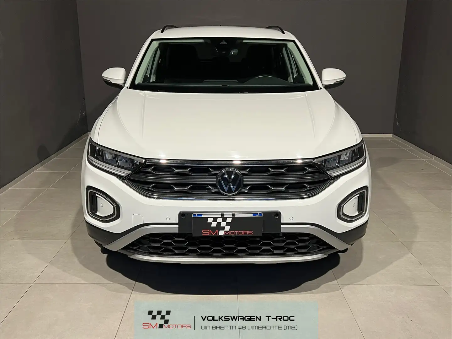 Volkswagen T-Roc 1.5 tsi Life dsg SENZA VINCOLI DI FINANZIAMENTO Weiß - 2