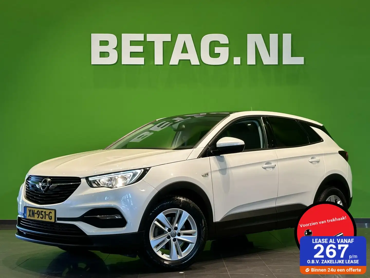 Opel Grandland X 1.2 Turbo Business Edition | Pano | Parelmoer | Wit - 1