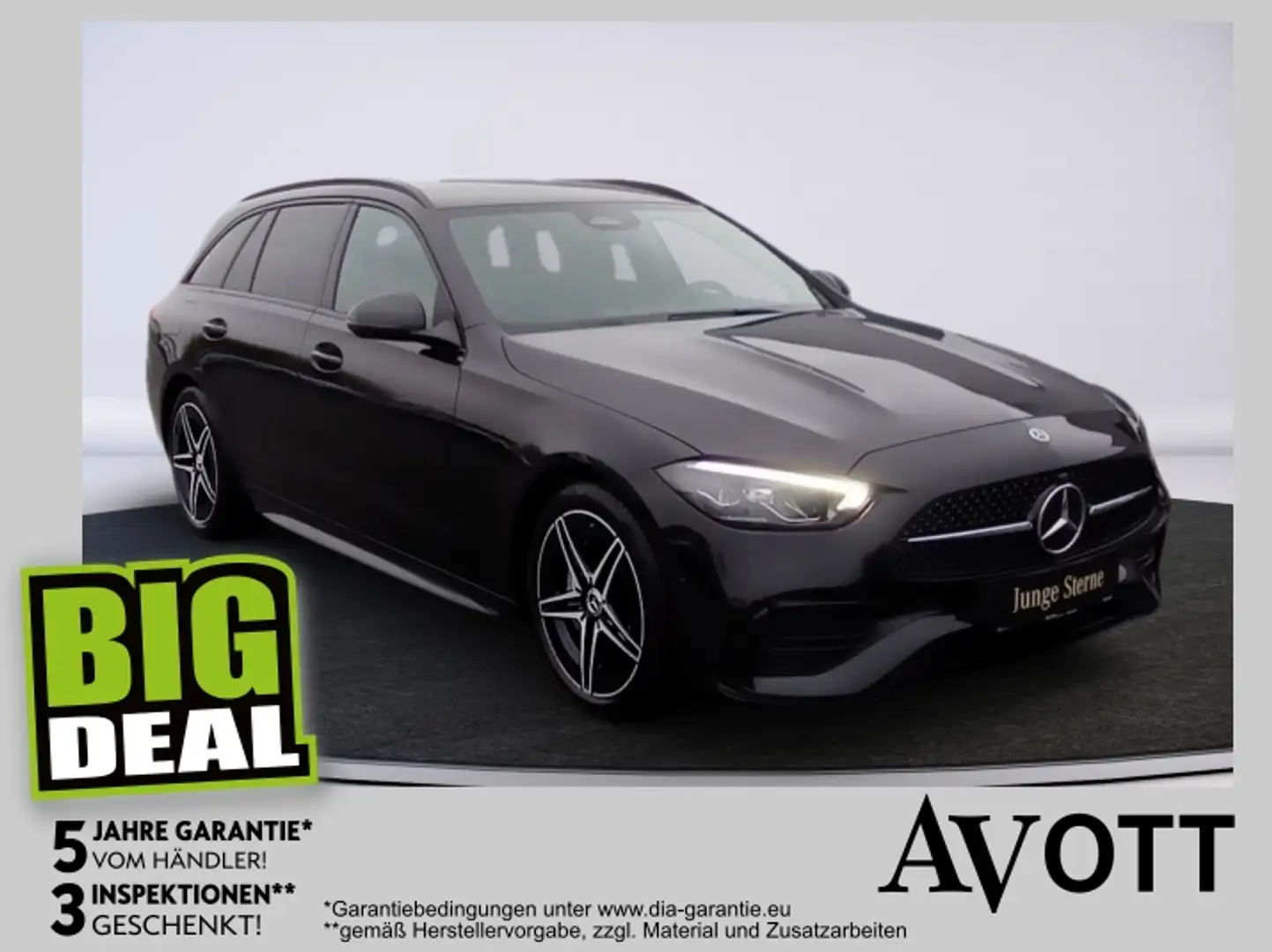 Mercedes-Benz C 180 T AMG Line Night Schwarz - 1