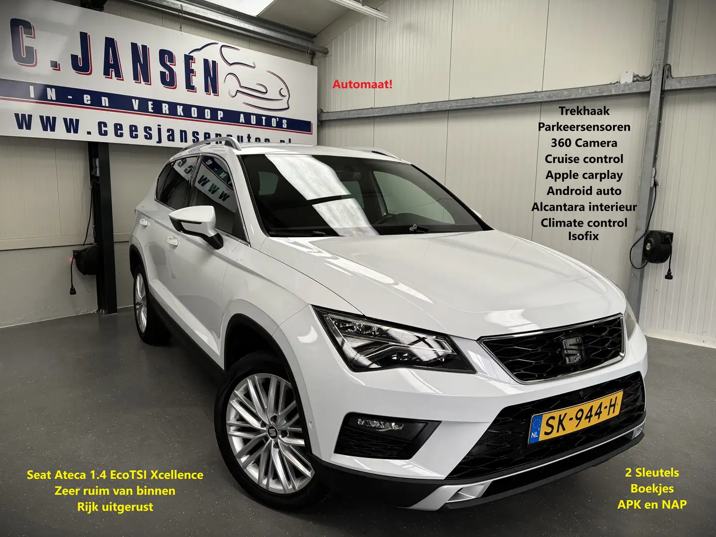 SEAT Ateca 1.4 EcoTSI Xcellence Business Intense Automaat! Vo Weiß - 1