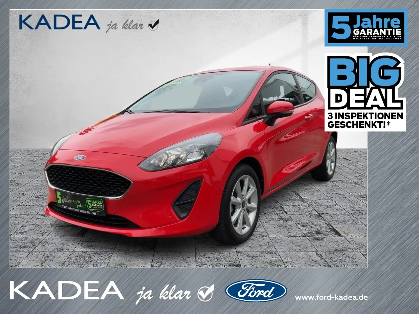 Ford Fiesta Cool & Connect PDCvo+hi*CarPlay*SHZ*Klima Rot - 1