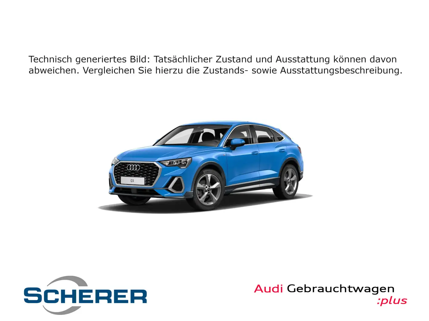 Audi Q3 35 TDI S tronic S line NAVI PDC Blau - 1