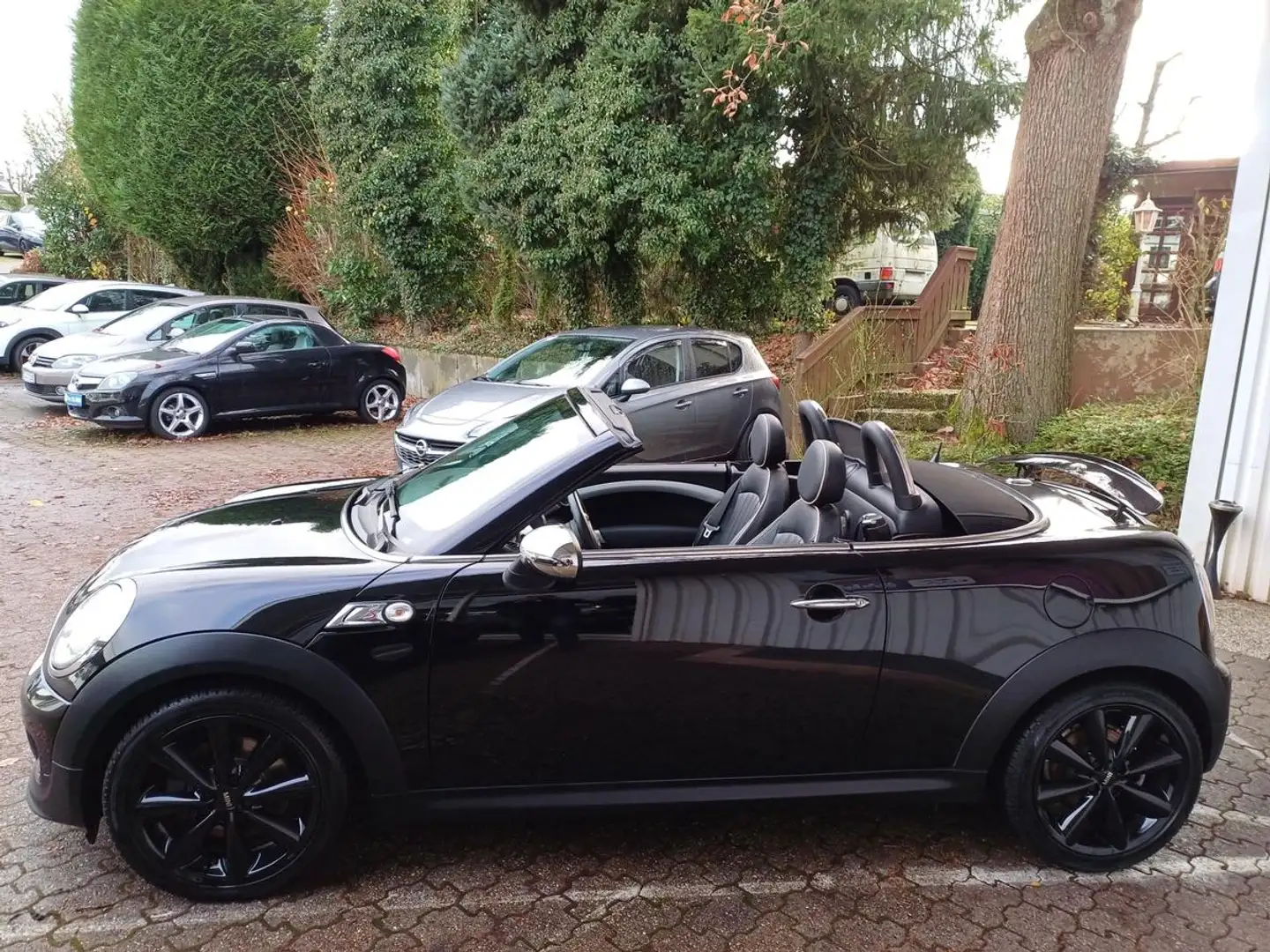 MINI Cooper S Roadster 1,6  KLIMA ALU ALLWETTER PDC SHZ LEDER NAV Negru - 2