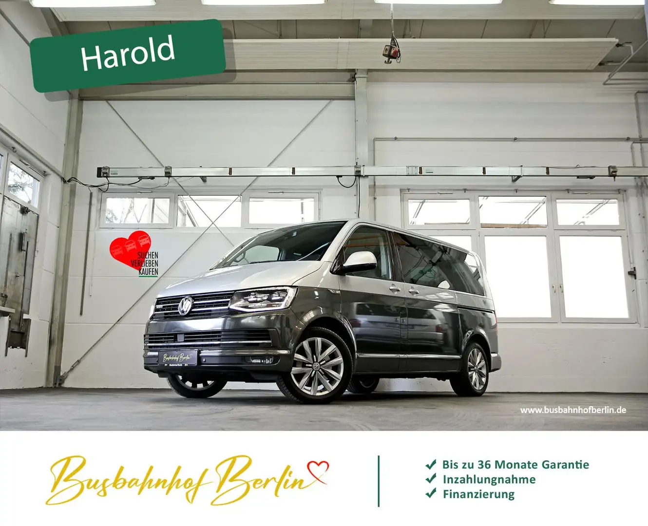 Volkswagen T6 Multivan Highline 4Motion DSG LED Standhzg. Срібний - 1