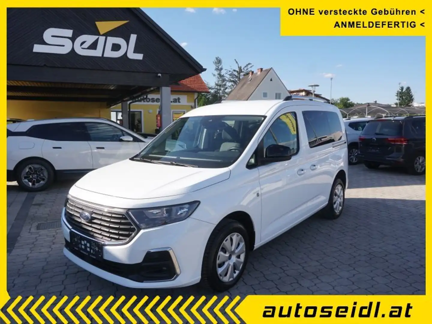 Ford Tourneo Connect 2,0 EcoBlue L1 Titanium *SITZHZG* Weiß - 1