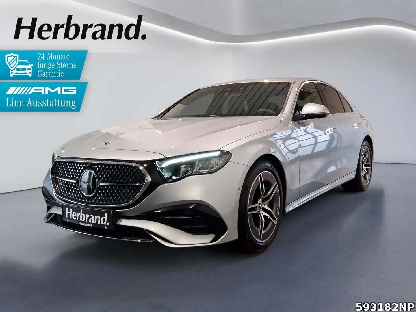Mercedes-Benz E 220 d AMG DISTRONIC Ambiente AHK LED Kamera Silber - 1