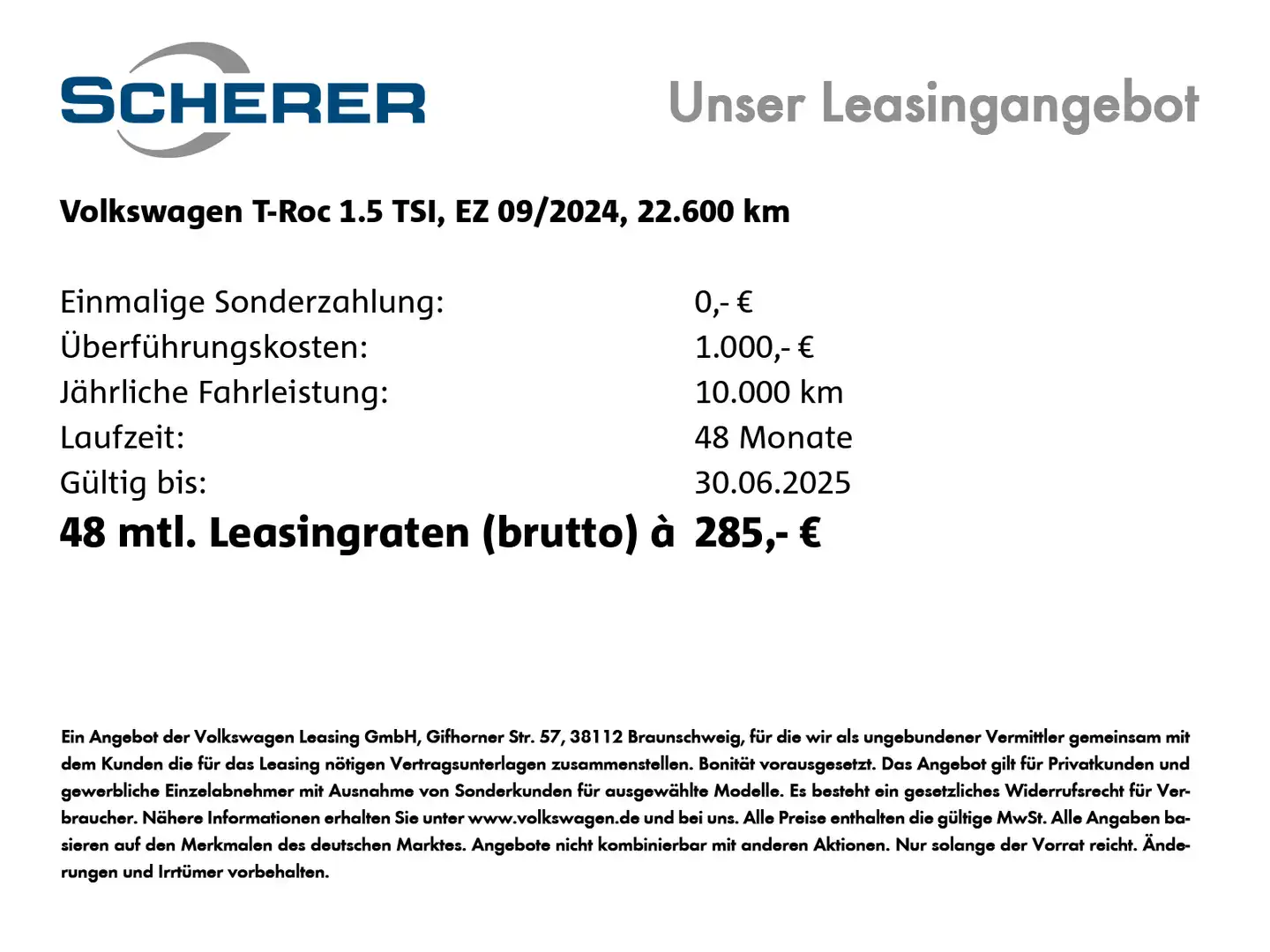 Volkswagen T-Roc 1.5 TSI *Style* DSG AHK ACC Navi SHZ VKZ-E Zwart - 2