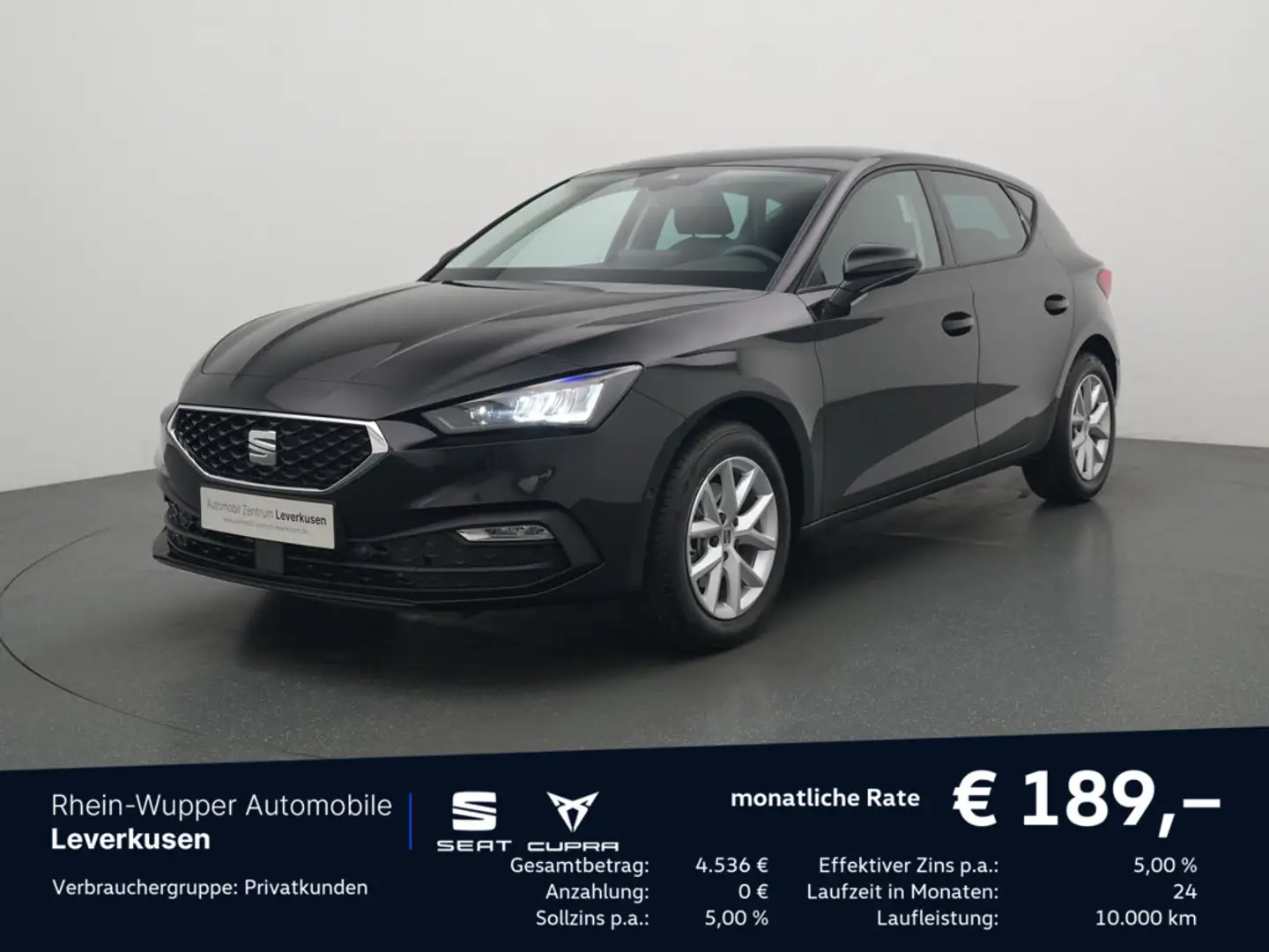 SEAT Leon Road Edition TSI 1.5 eTSI LED AHK FACEL. Fekete - 1