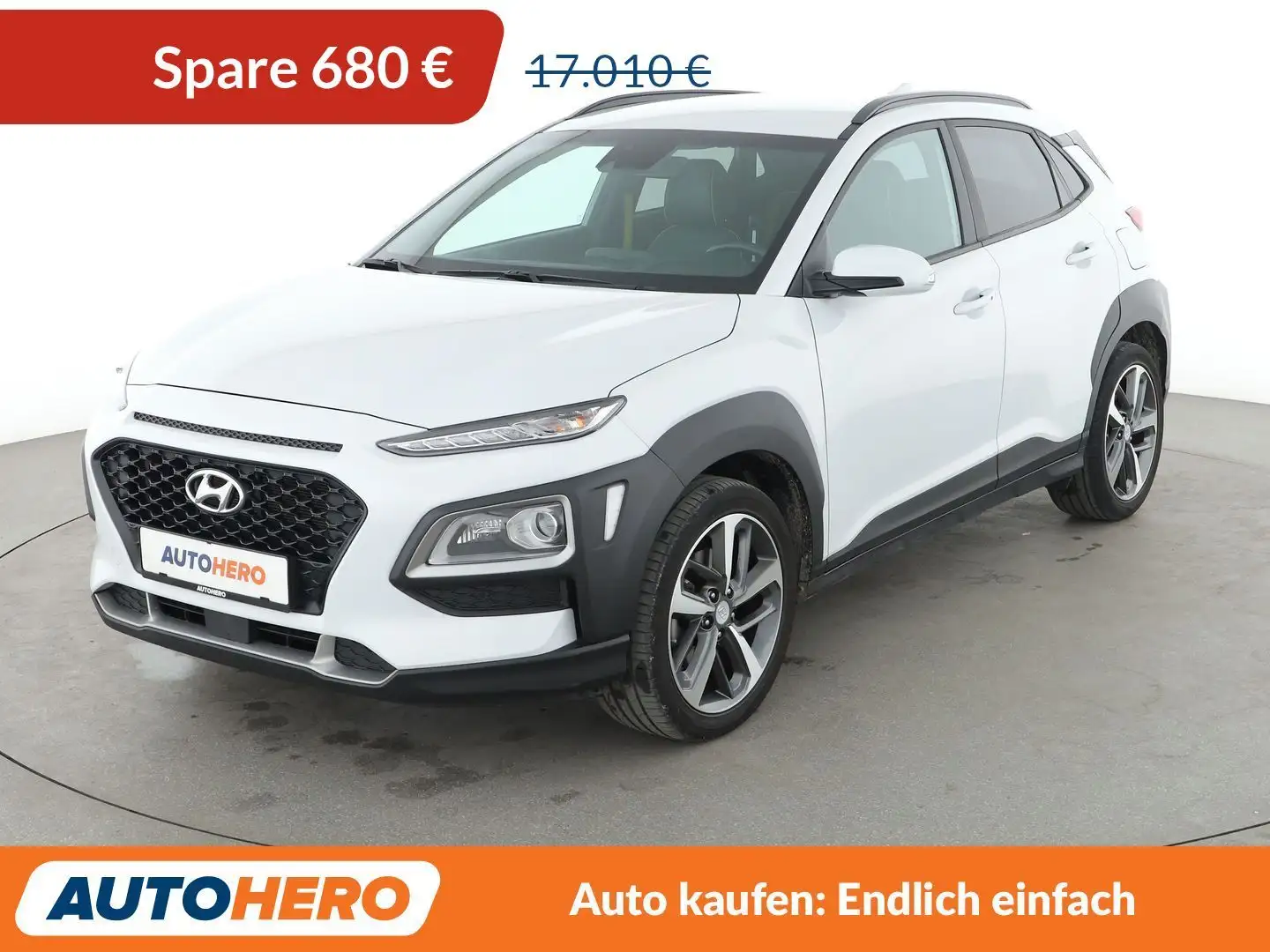 Hyundai KONA 1.0 TGDI Advantage+ 2WD *NAVI*HUD*CAM*SHZ*LHZ* Weiß - 1