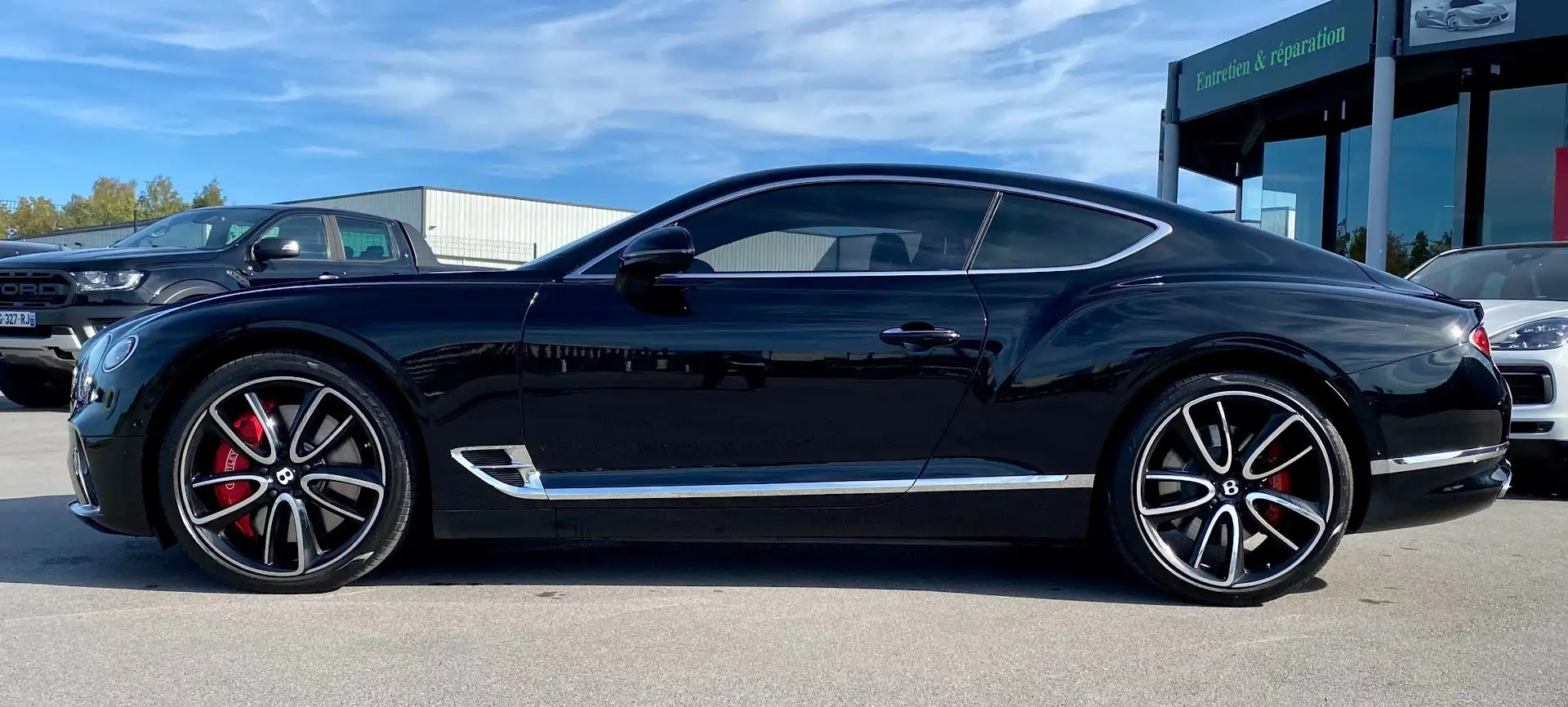 Bentley Continental GT III Mulliner / W12 6.0l 635 CH BVA 8 / Full Black / TVA / Repris Schwarz - 2