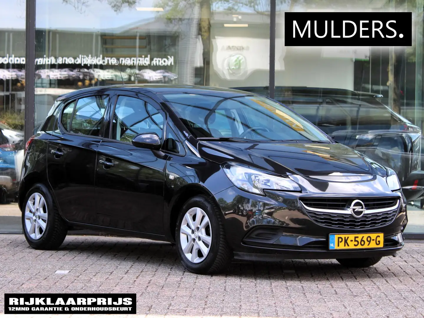 Opel Corsa 1.4 Business+ | Airco / Bluetooth / Cruise Zwart - 1