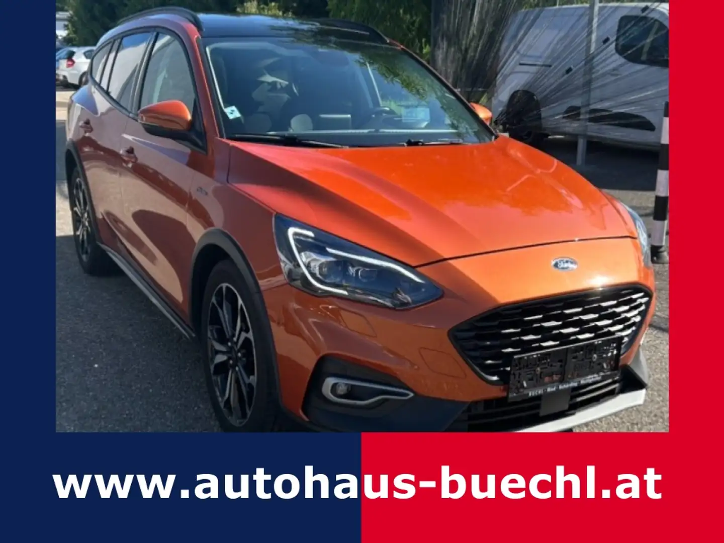 Ford Focus Traveller 1,0 EcoBoost Active Naranja - 1