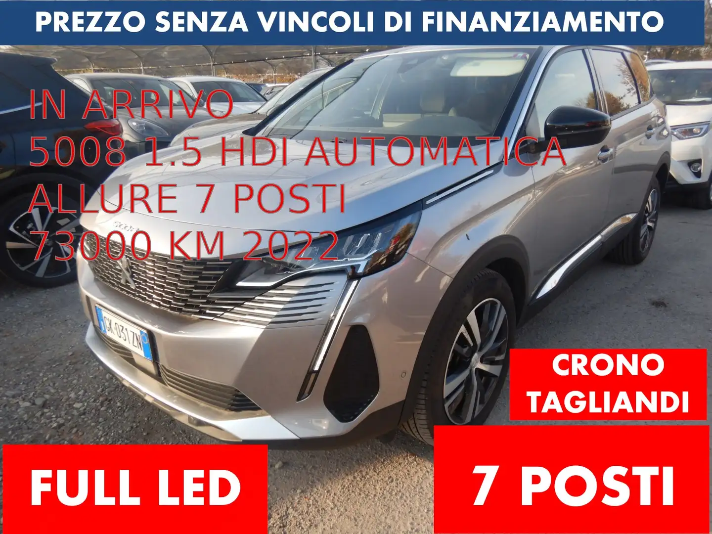 Peugeot 5008 1.5 bluehdi Allure EAT8 *PREZZO VERO* UNIPRO' - 1
