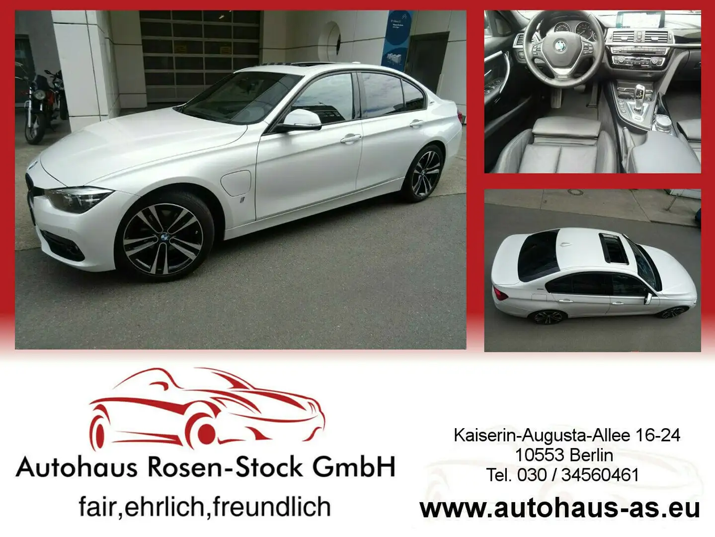 BMW 330 330e iPerformance,Exclusiv Sportline, Bílá - 1
