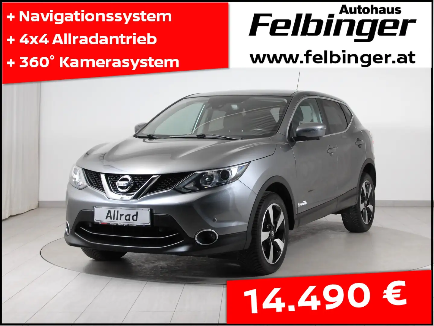 Nissan Qashqai N-Connecta 1.6 dCi 4x4 *Navi, Sitzh, LED-Scheinw.* Grau - 1