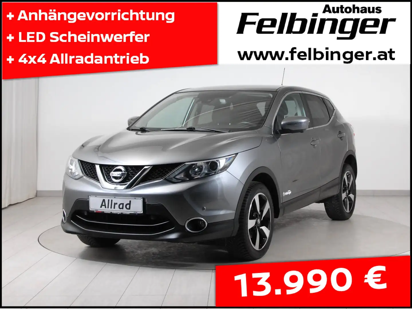 Nissan Qashqai N-Connecta 1.6 dCi 4x4 *Navi, Sitzh, LED-Scheinw.* Grau - 1