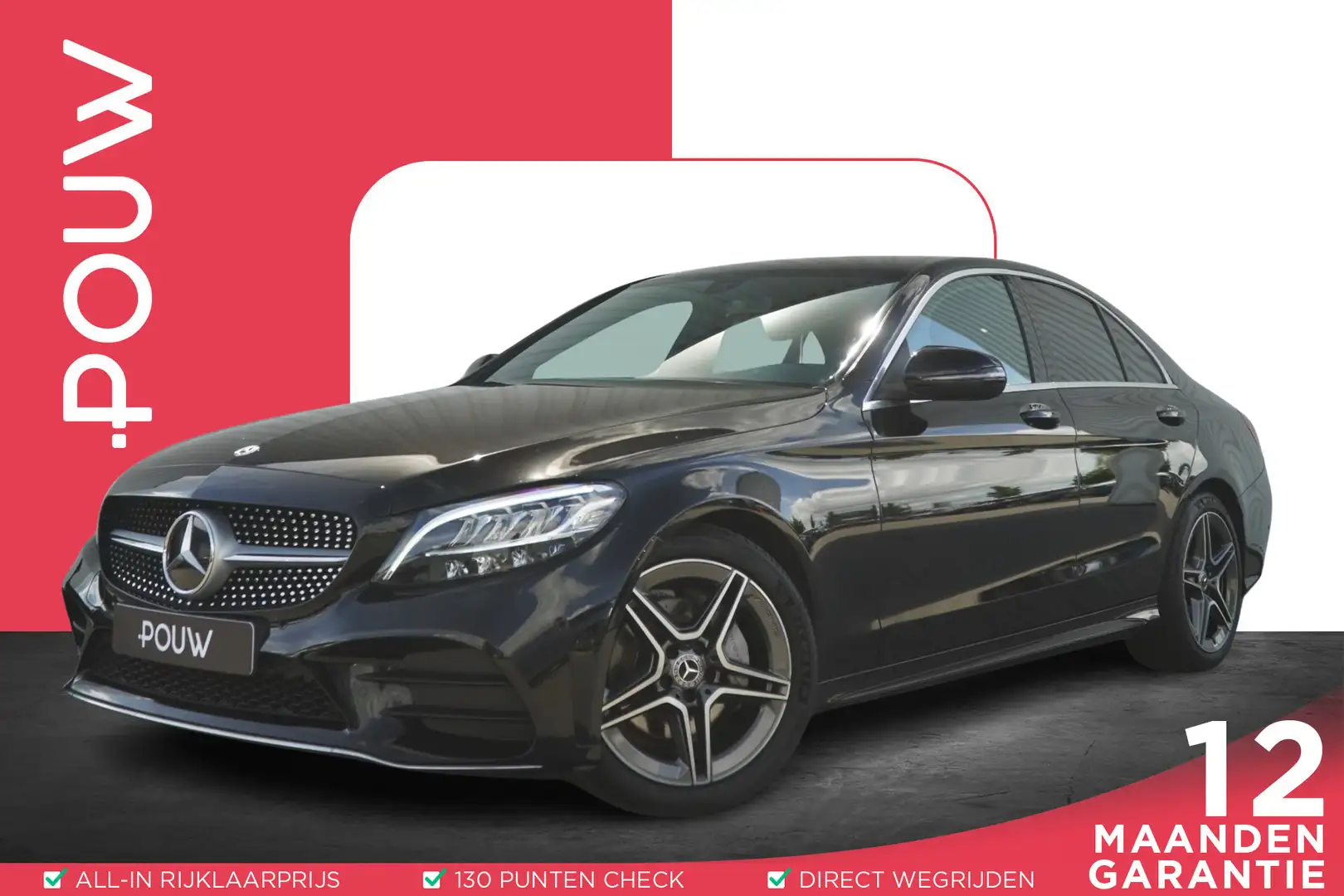 Mercedes-Benz C 180 156pk AUT Business Solution AMG | Trekhaak Afneemb Zwart - 1