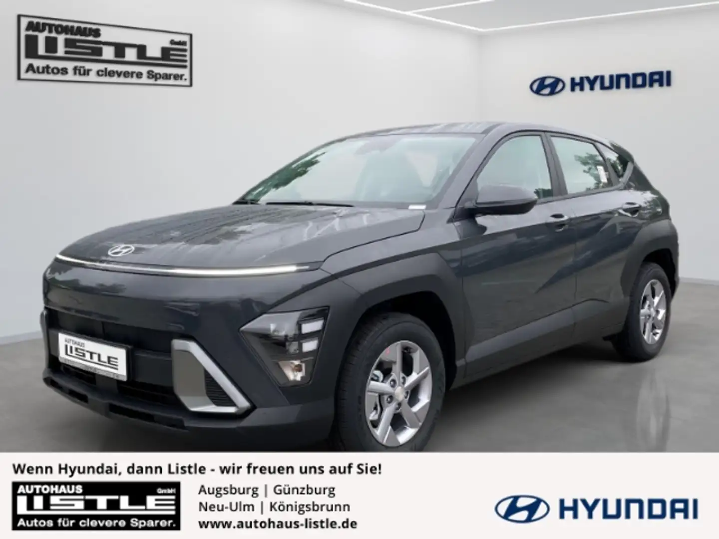 Hyundai KONA Select Hybrid Funktionspaket Navi LED ACC Apple Ca Grau - 1