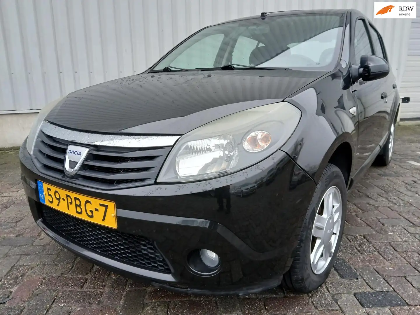 Dacia Sandero 1.2 Blackline SCHADEAUTO!! Чорний - 1