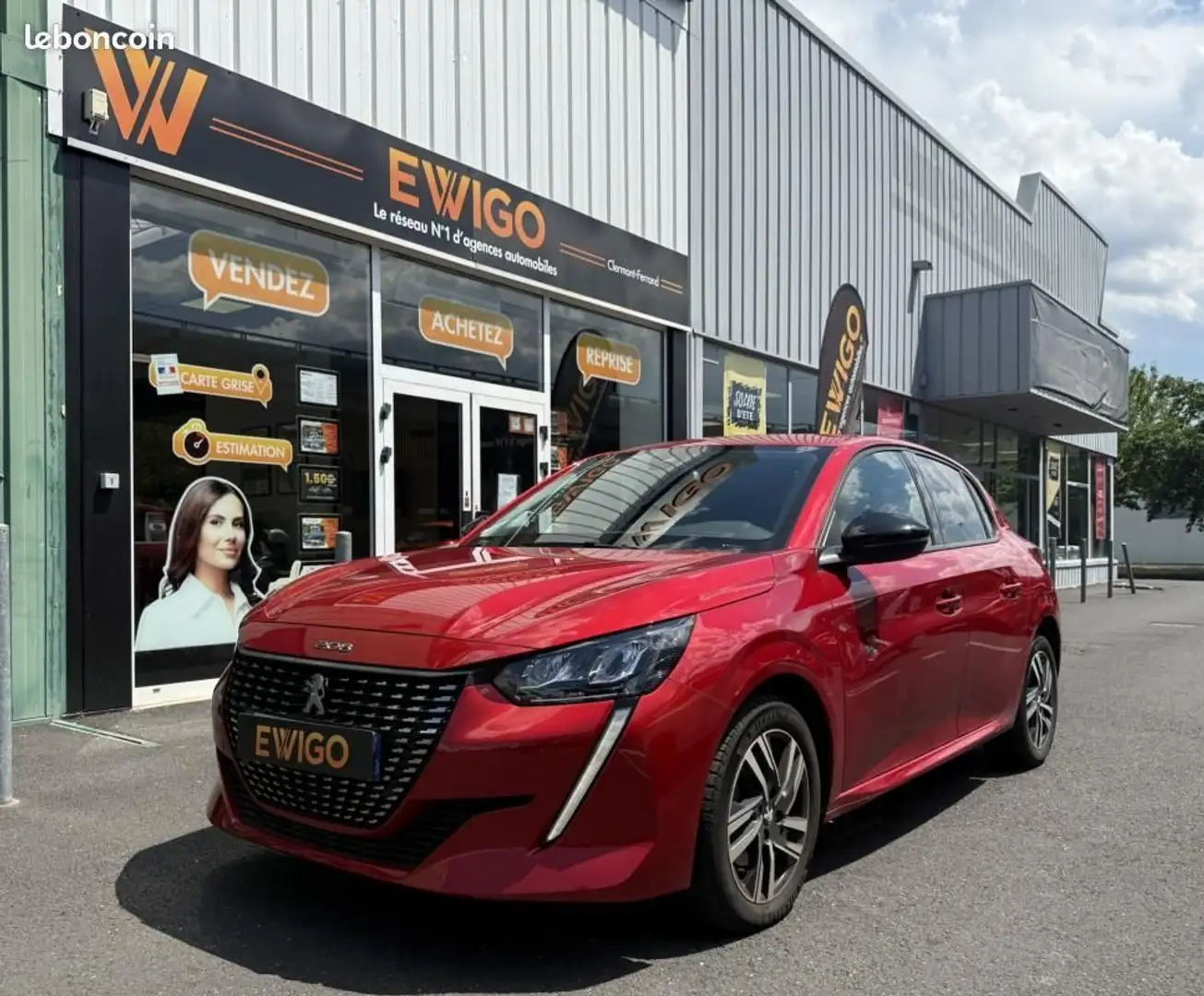 Peugeot 208 GENERATION-II 1.2 PURETECH 100 ALLURE EAT BVA STAR Rouge - 1