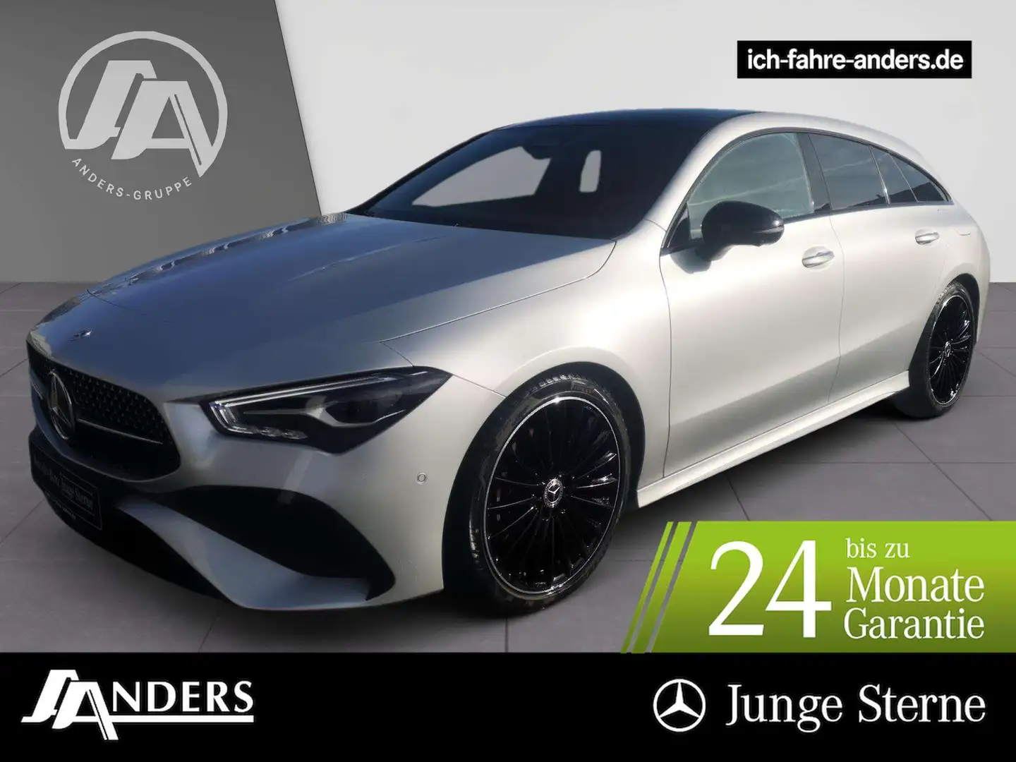 Mercedes-Benz CLA 220 d SB AMG PREMIUM+Night+Pano+Key+Sound+36 Silber - 1