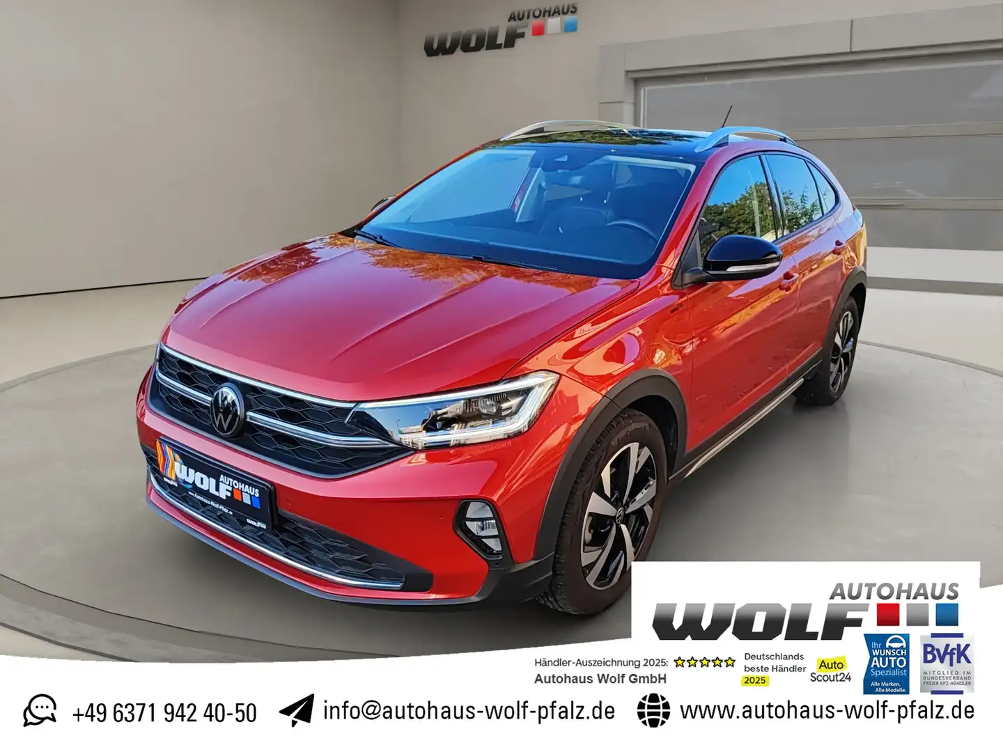 Volkswagen Taigo 1.0 TSI Style Matrix LED~ACC~Dynamic Light~Rear Vi Rouge - 1