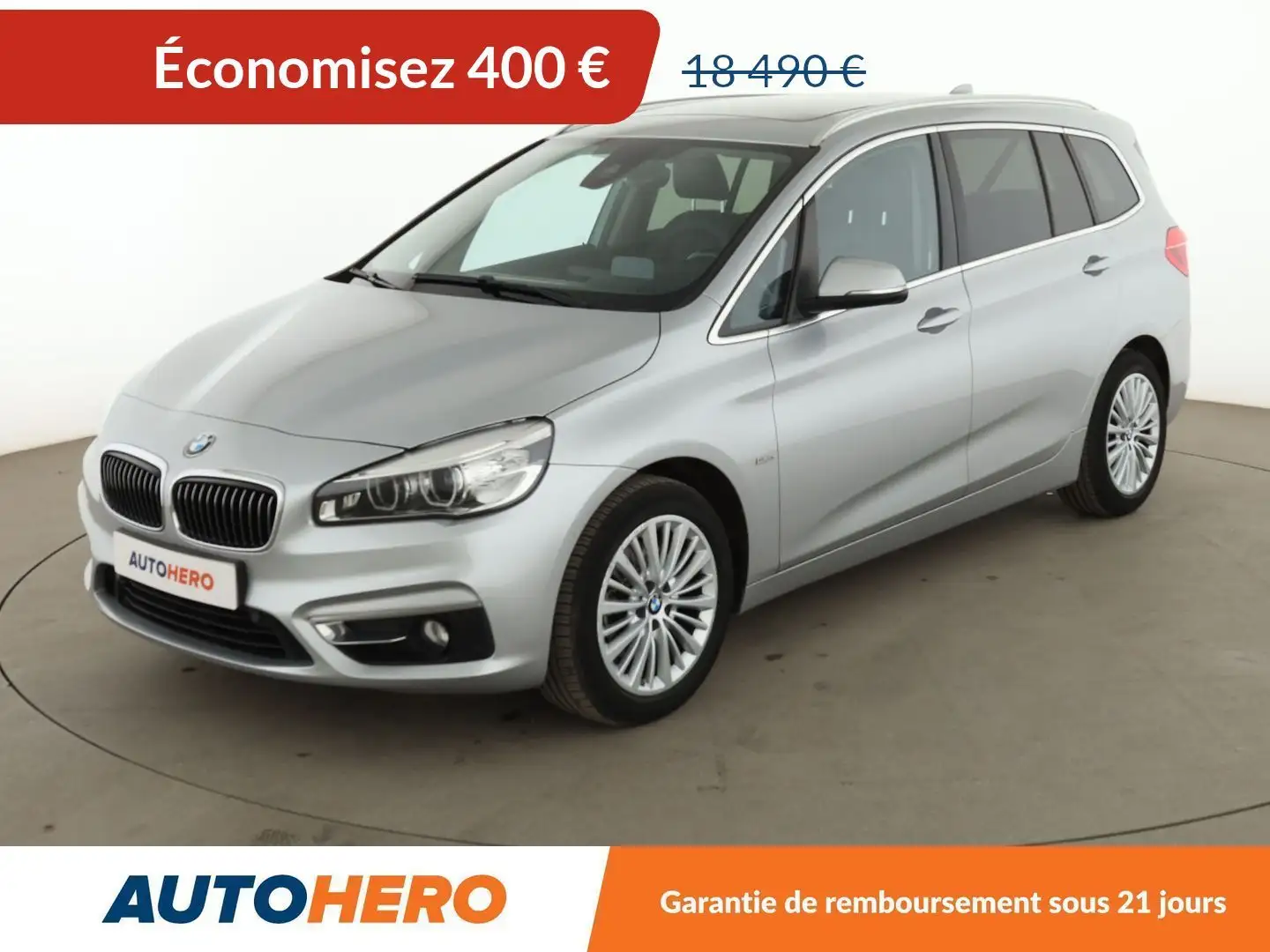 BMW 218 Gran Tourer 218d xDrive Luxury BVA8 Gris - 1