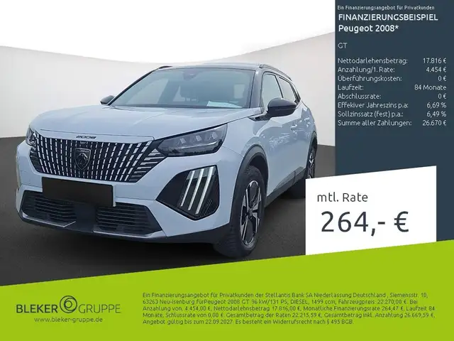 2023 Peugeot 2008 in White for sale