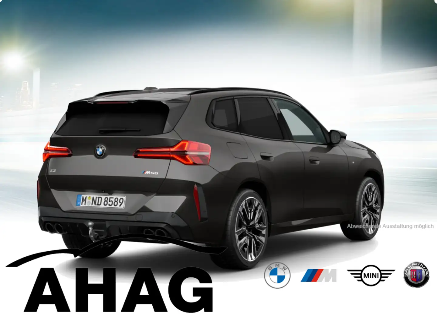 BMW X3 M50 AT Panorama Standhzg. Klimaaut. AHK Gris - 2