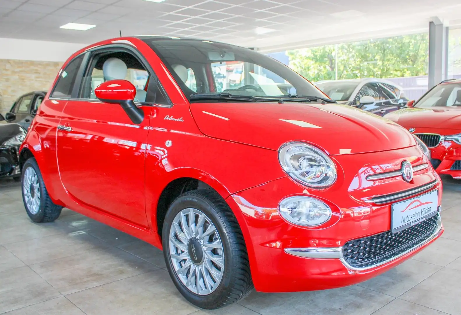 Fiat 500 1.0 Mild-Hybrid Dolcevita Pano CarPlay 1.Hd Rouge - 1