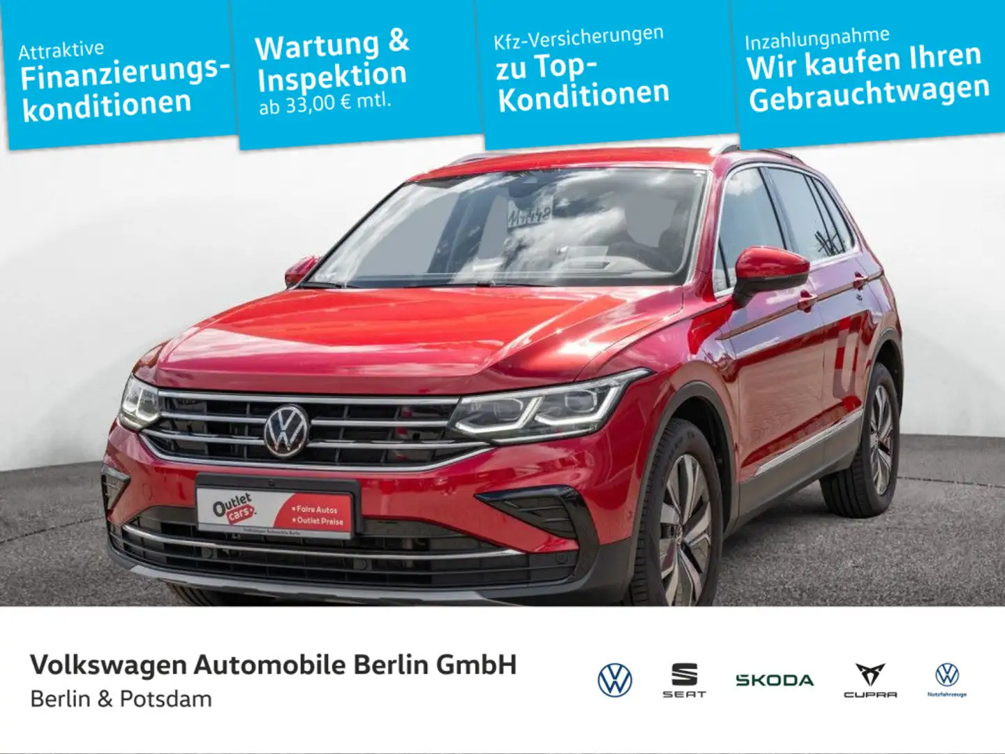 Volkswagen Tiguan 1.4 TSI DSG eHybrid Eleg Navi R-Kam AHK Rot - 1