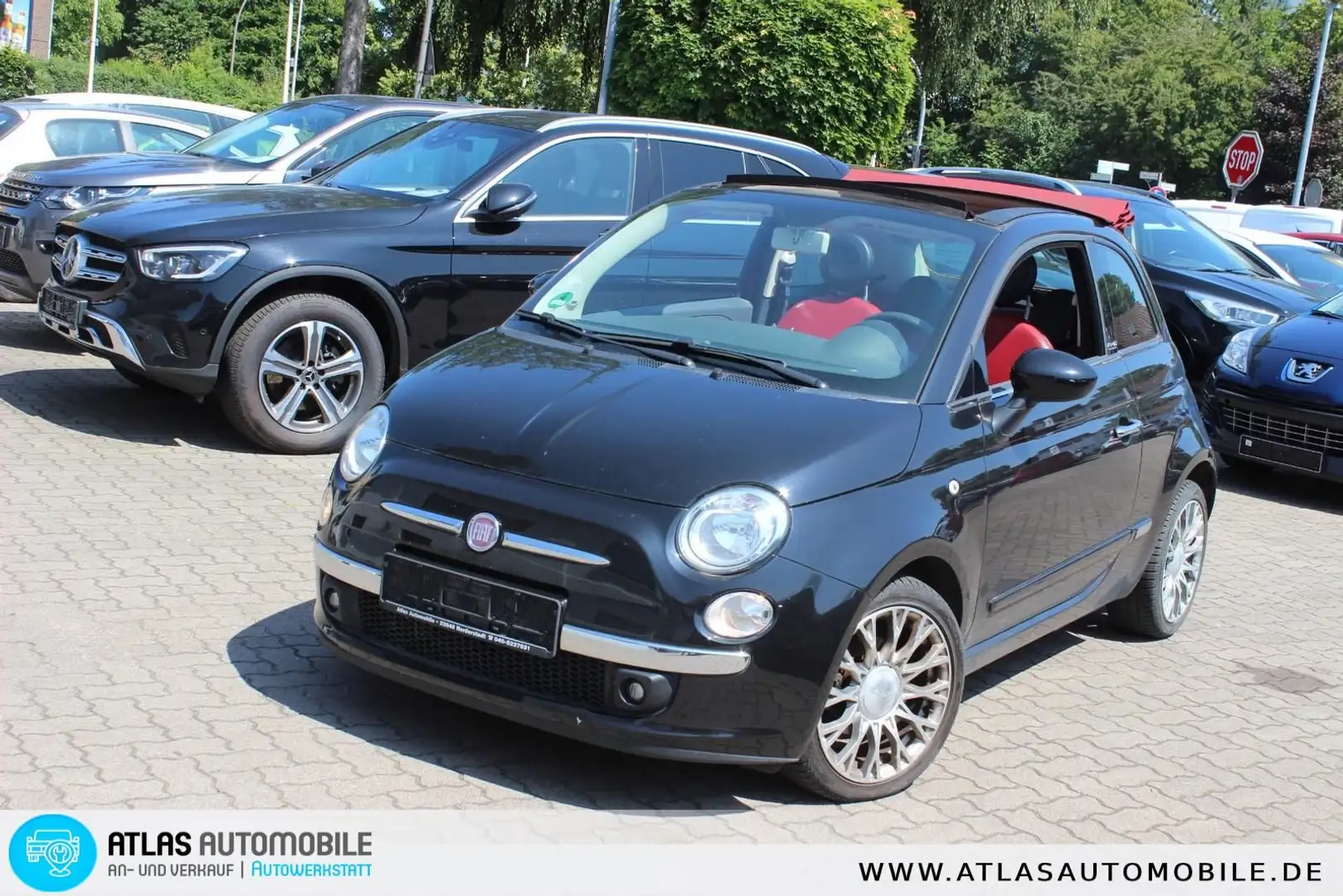 Fiat 500 C Automatik=LEDER=KLIMA=Allwetterreif Schwarz - 1