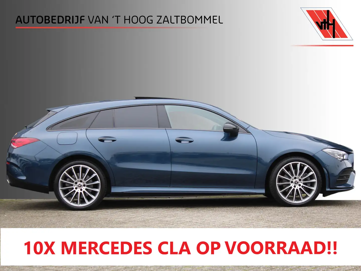 Mercedes-Benz CLA 250 Shooting Brake 250e Premium Plus AMG NIGHT PANORAM Blauw - 1