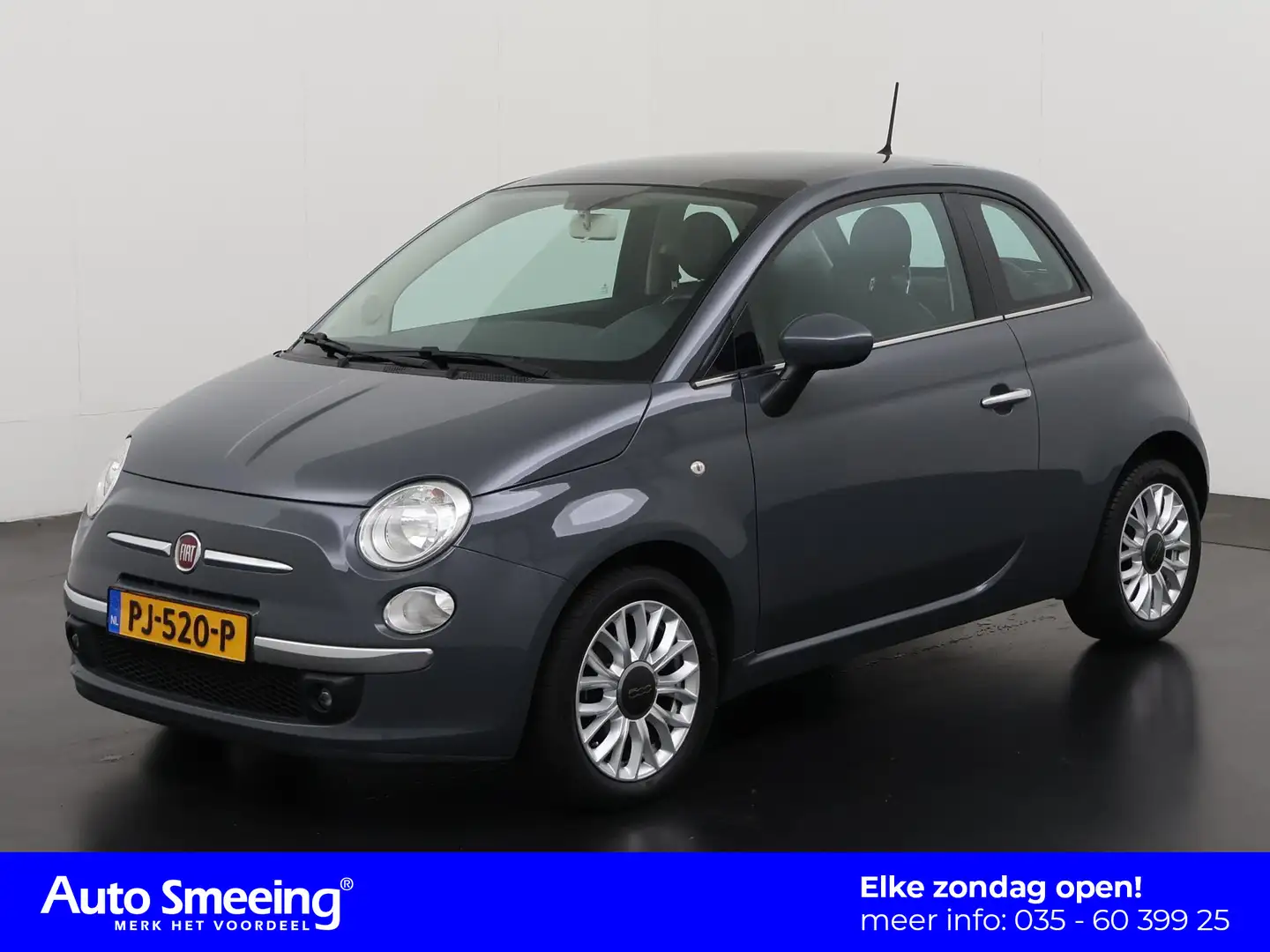 Fiat 500 1.2 Lounge | Panoramadak | Parkeersensor | Lichtme Grau - 1
