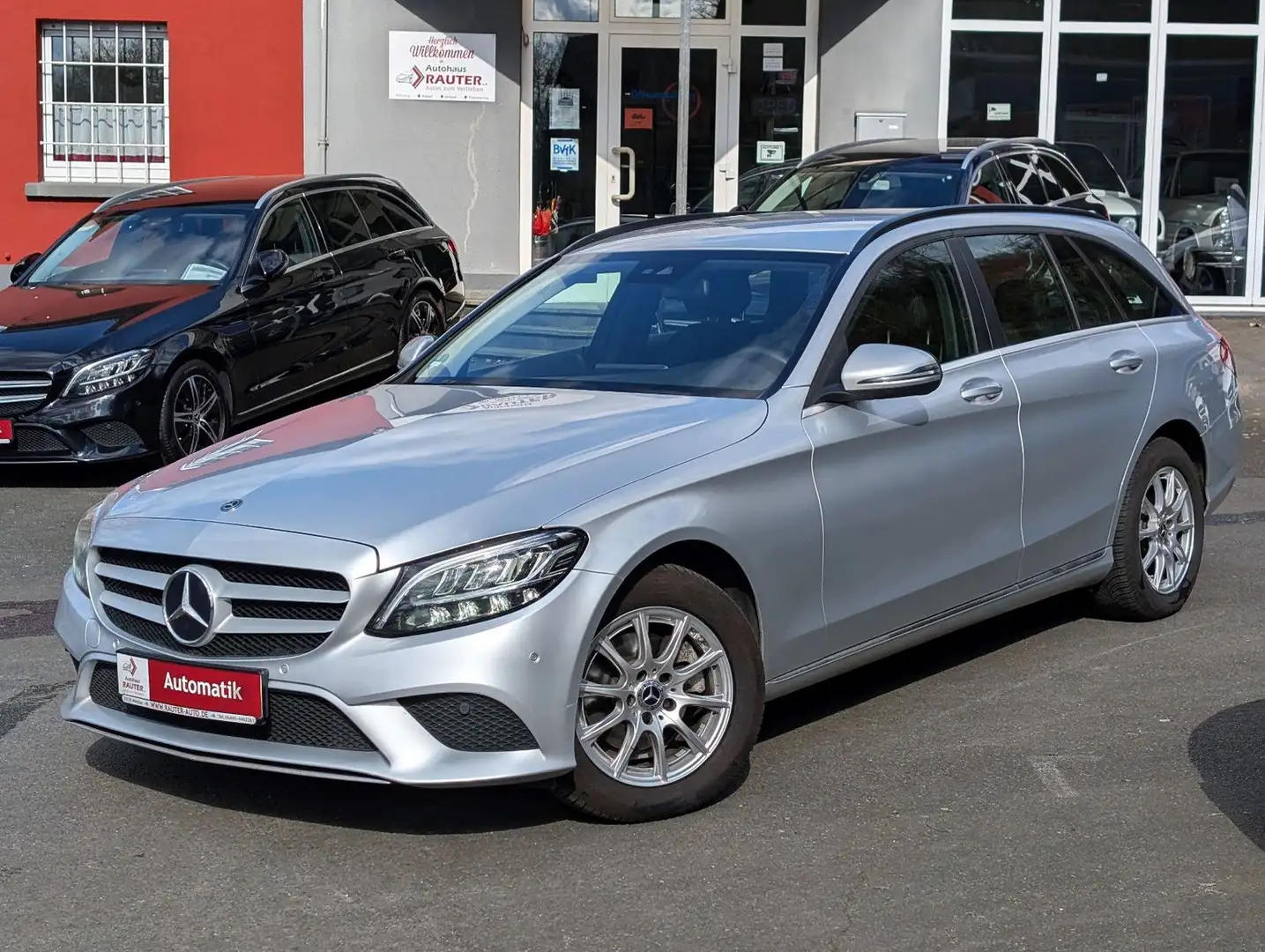 Mercedes-Benz C 200 T d Business 2019 NAVI LED AHK eKlappe Kam Zilver - 1
