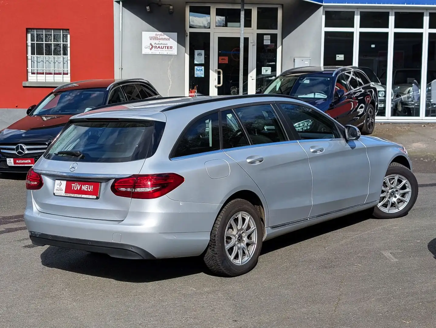 Mercedes-Benz C 200 T d Business 2019 NAVI LED AHK eKlappe Kam Zilver - 2