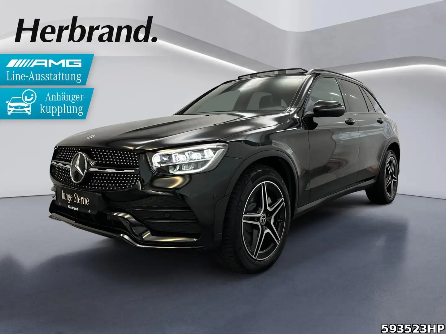 Mercedes-Benz GLC 220 d 4M AMG Night AHK Pano Rückfahrkamera Schwarz - 1