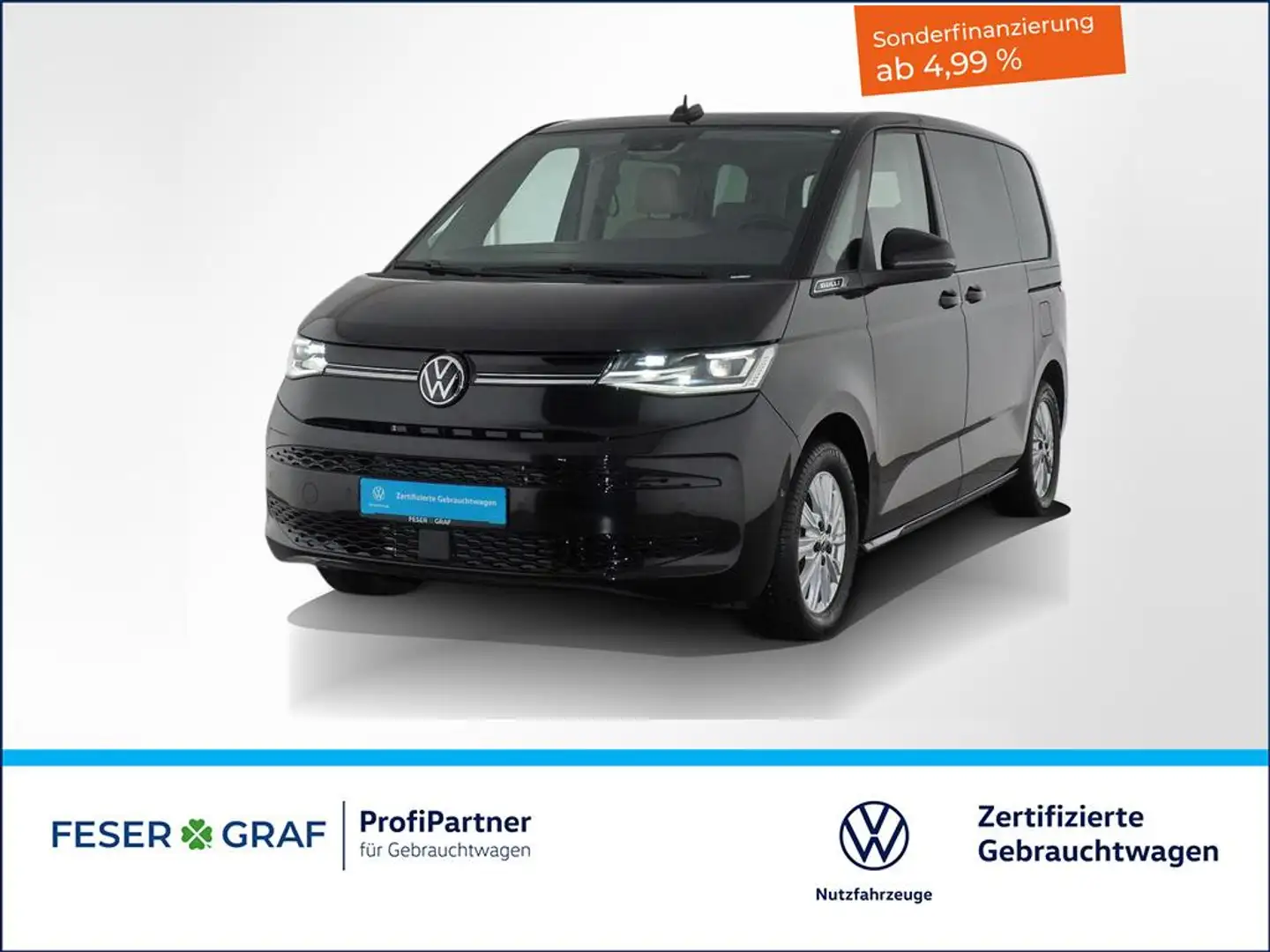 Volkswagen T7 Multivan 2.0TDI Life DSG 7Sitze AHK ACC Kamera Schwarz - 1