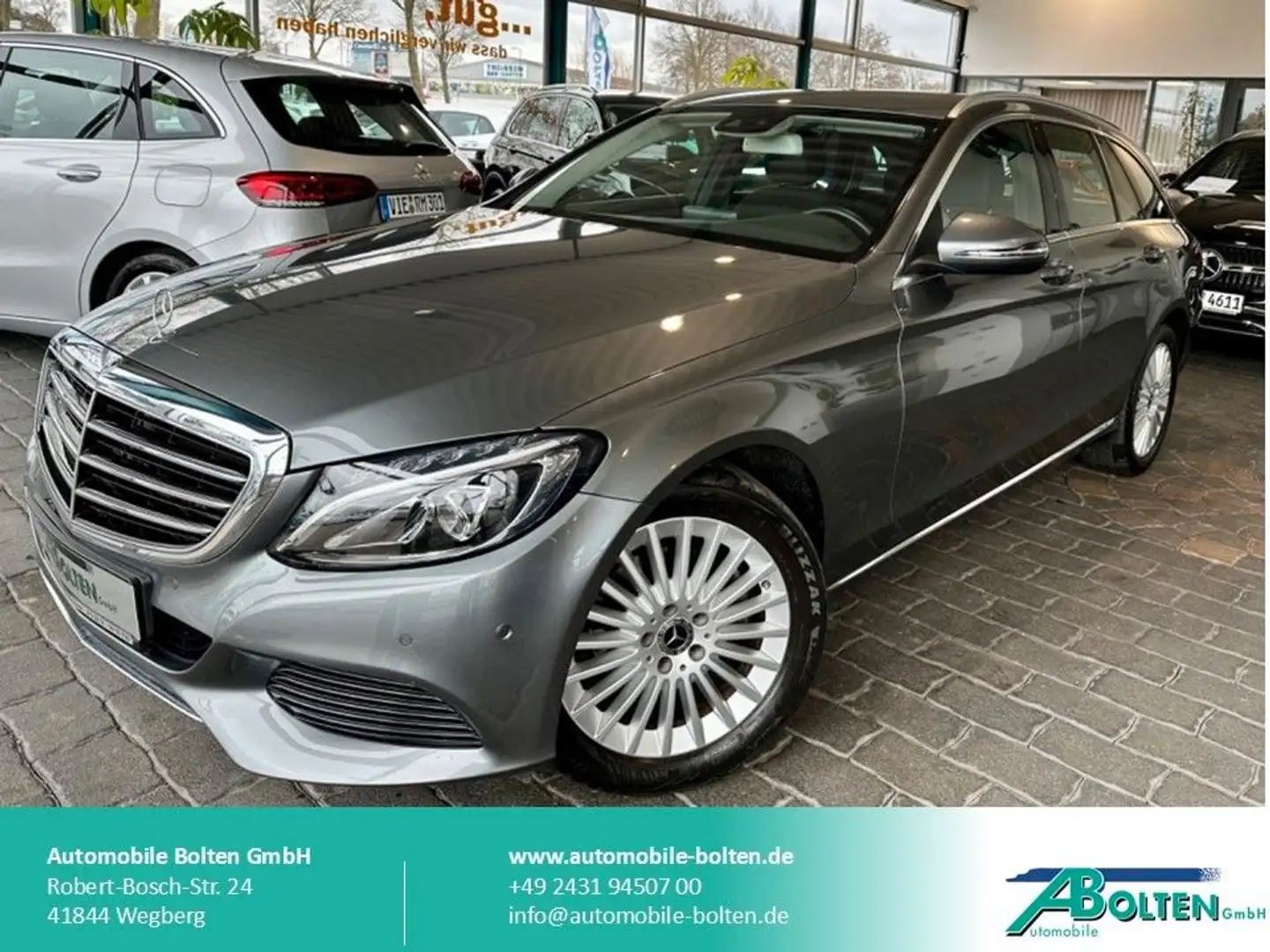 Mercedes-Benz C 180 T CGI Exclusive Navi-LED-Totwinkel-2.Hand Gris - 1