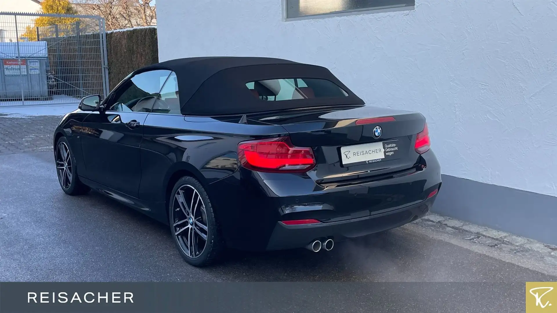 BMW 220 i A Cabrio M-Sport NaviProf Hifi DLS Schwarz - 2