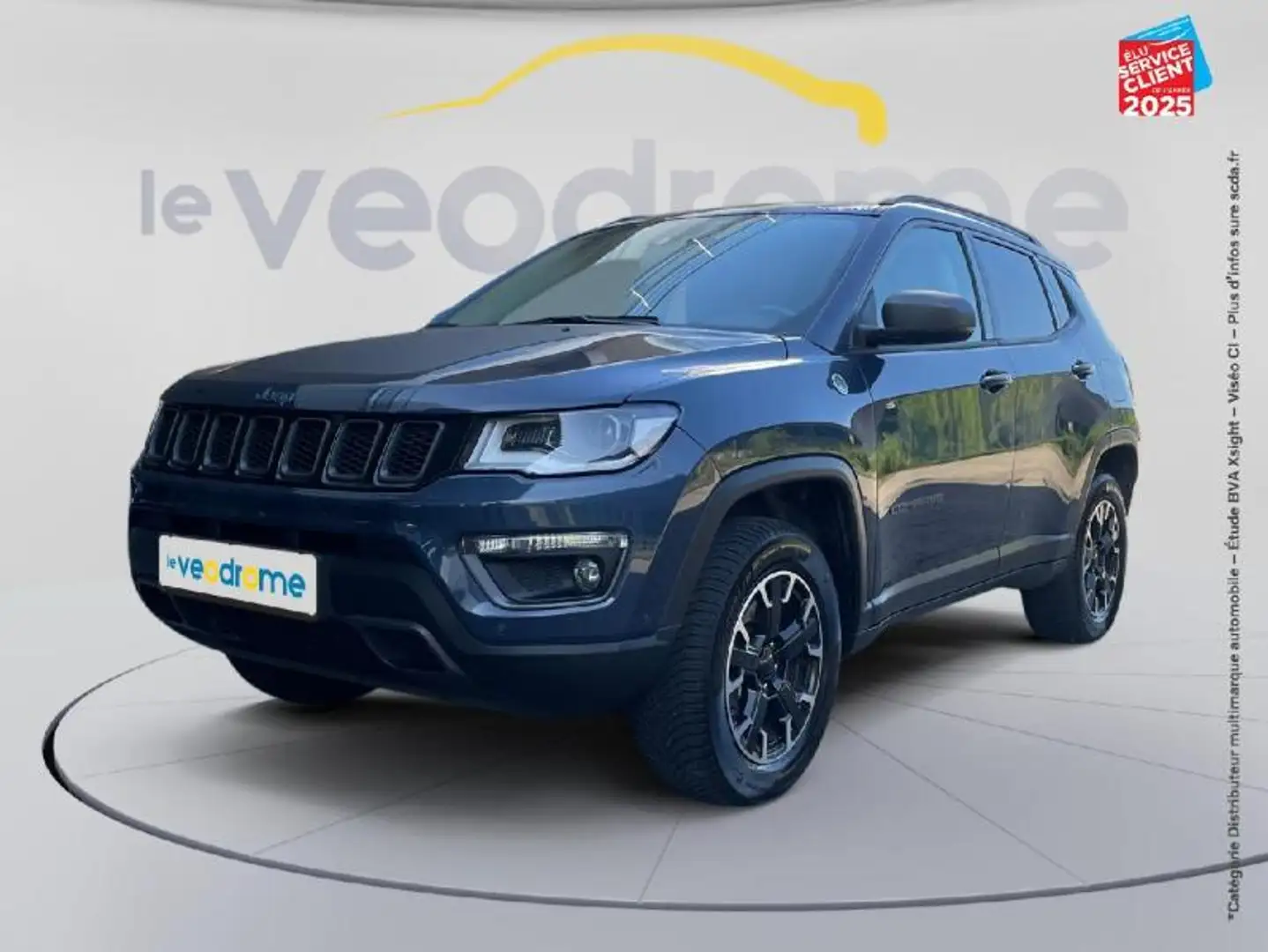 Jeep Compass 1.3 GSE T4 240ch Trailhawk 4xe PHEV AT6 Camera Bleu - 1
