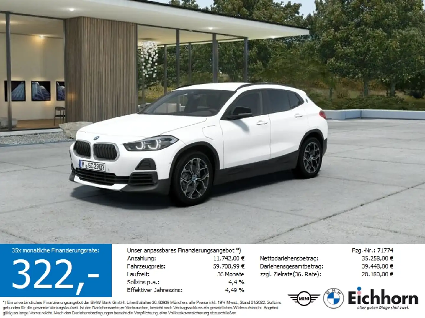 BMW X2 xDrive25e Sofort Verfügbar!!! Weiß - 1