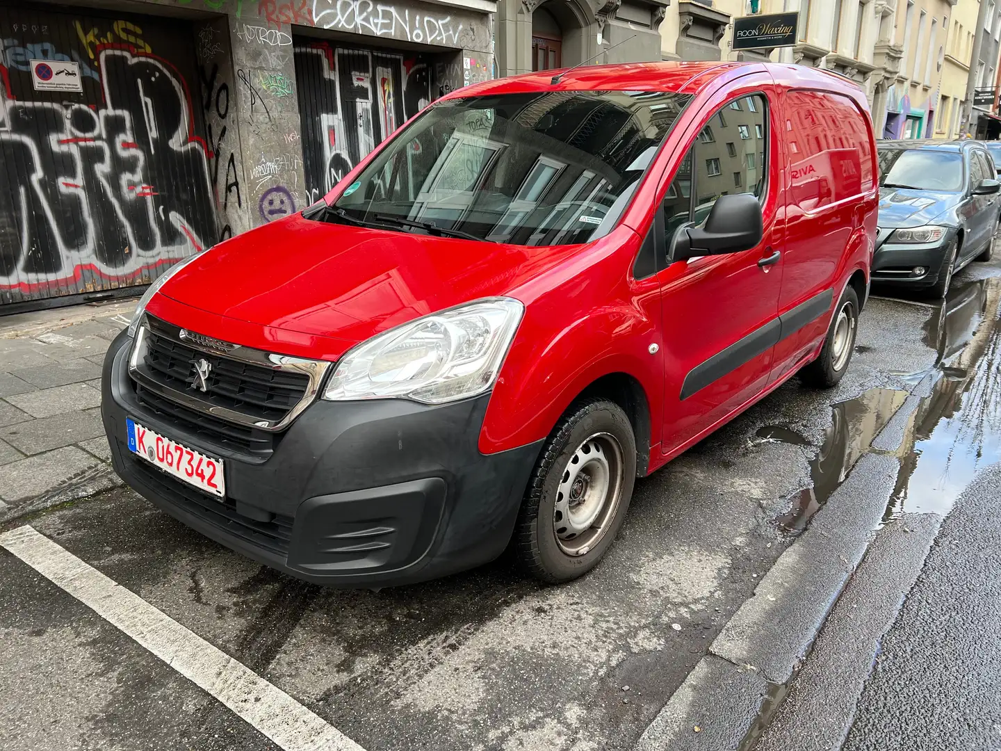 Peugeot Partner 1.6 BlueHDi 75 L1 FAP Premium Rouge - 1