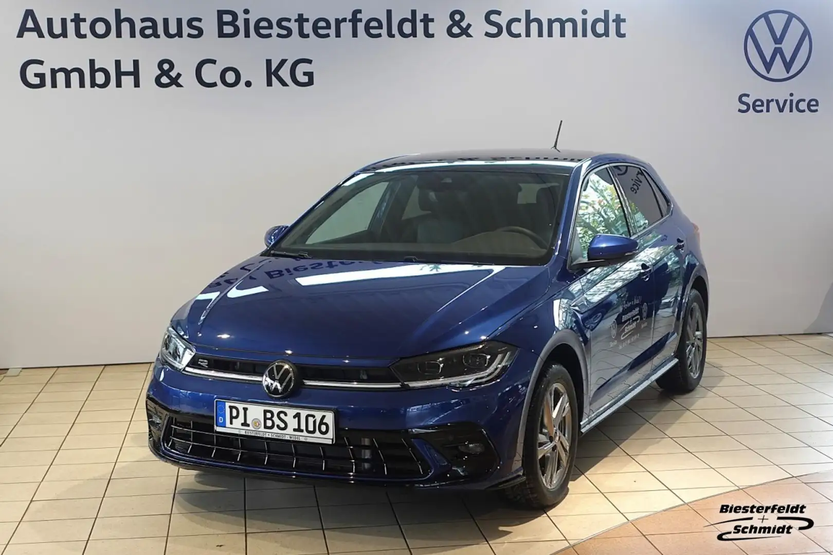 Volkswagen Polo R-Line 1.0TSI DSG Pano RFK SZH LED Klima Klima Blau - 1