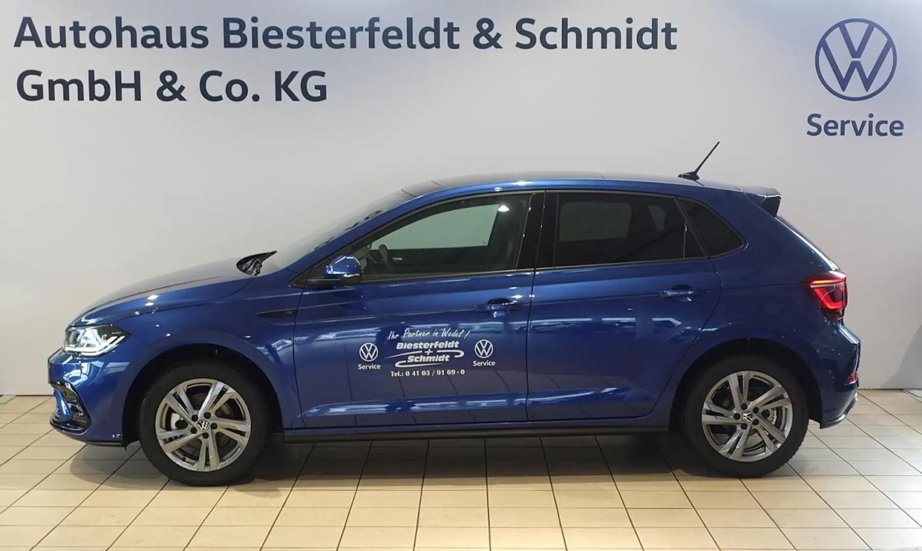 Volkswagen Polo R-Line 1.0TSI DSG Pano RFK SZH LED Klima Klima Blau - 2