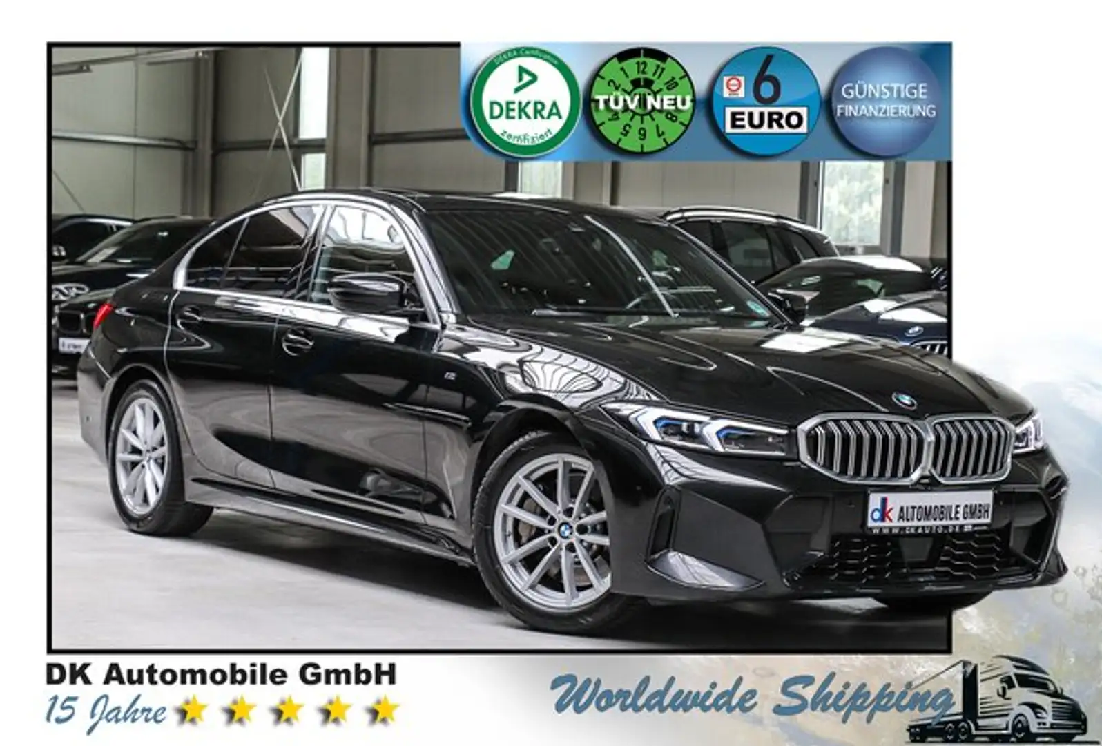 BMW 330 i Sport-Aut///M SPORT/LCI/KAMERA/GLASDACH/HUP/ Zwart - 1