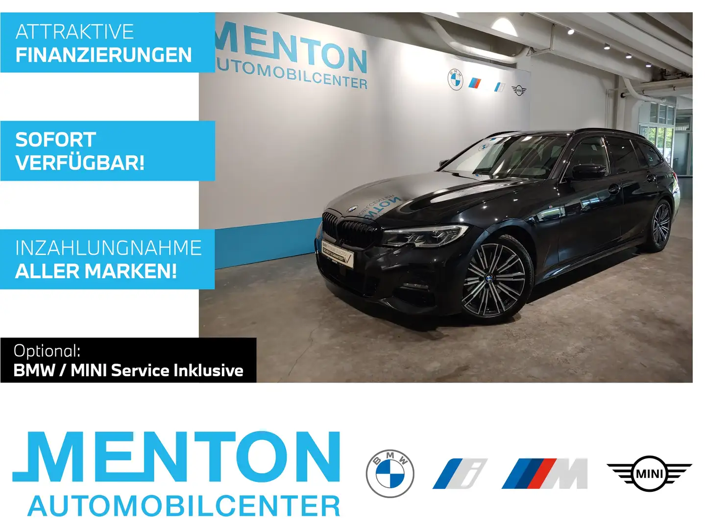 BMW 320 d M Sport/Head-Up/HK/HiFi/DAB/Shz Schwarz - 1