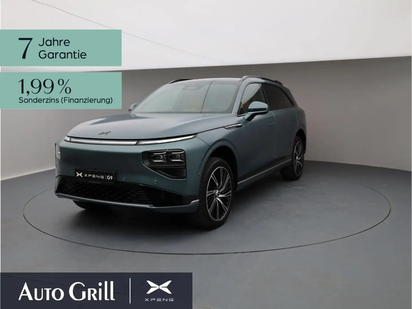 Xpeng G9 AWD Performance AHK PremiumPaket 360Kam Pano Groen - 1