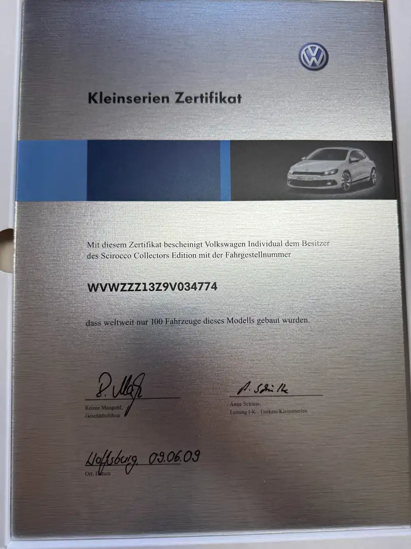 Volkswagen Scirocco Scirocco 2.0 TSI DSG-23 von 100"Collectors Edition Weiß - 2